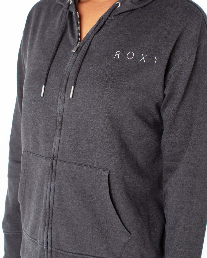 Women Roxy® Sweet Rhythm Zip Up Hoodie Dark Grey | EJYM-74189