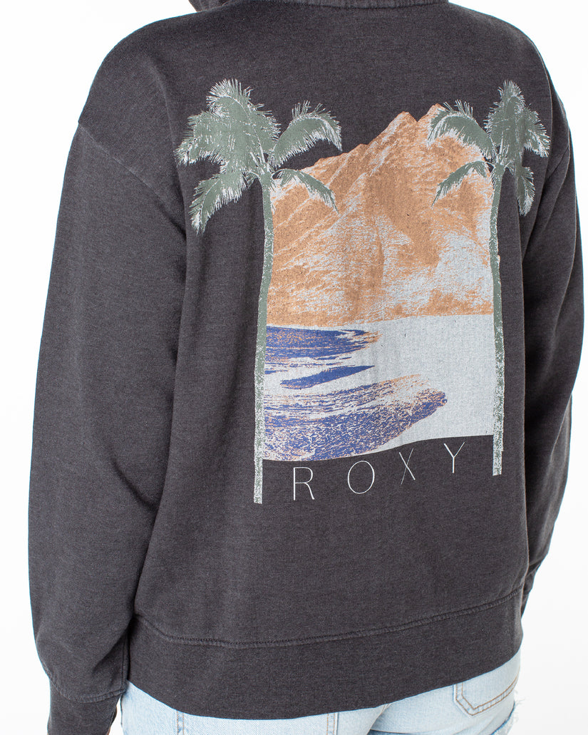 Women Roxy® Sweet Rhythm Zip Up Hoodie Dark Grey | EJYM-74189