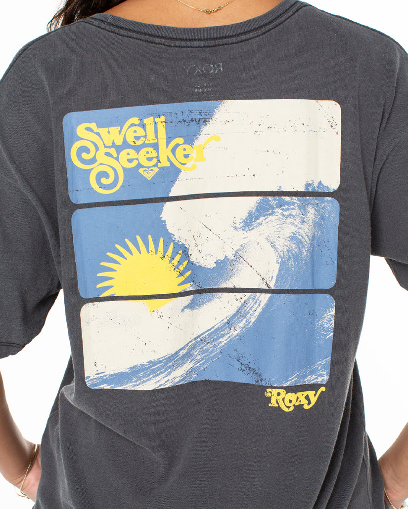 Women Roxy® Swell Seeker T-Shirt Dark Grey | XODN-94875