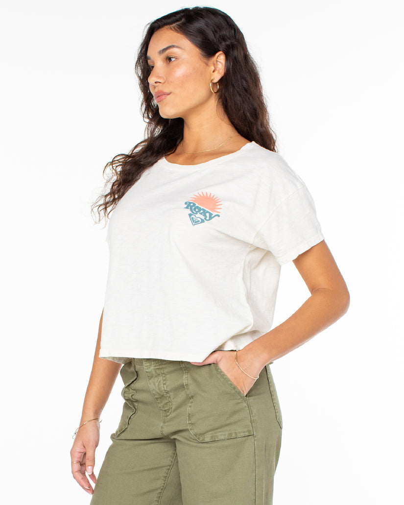 Women Roxy® Swell Seeker T-Shirt White | KNRS-41082