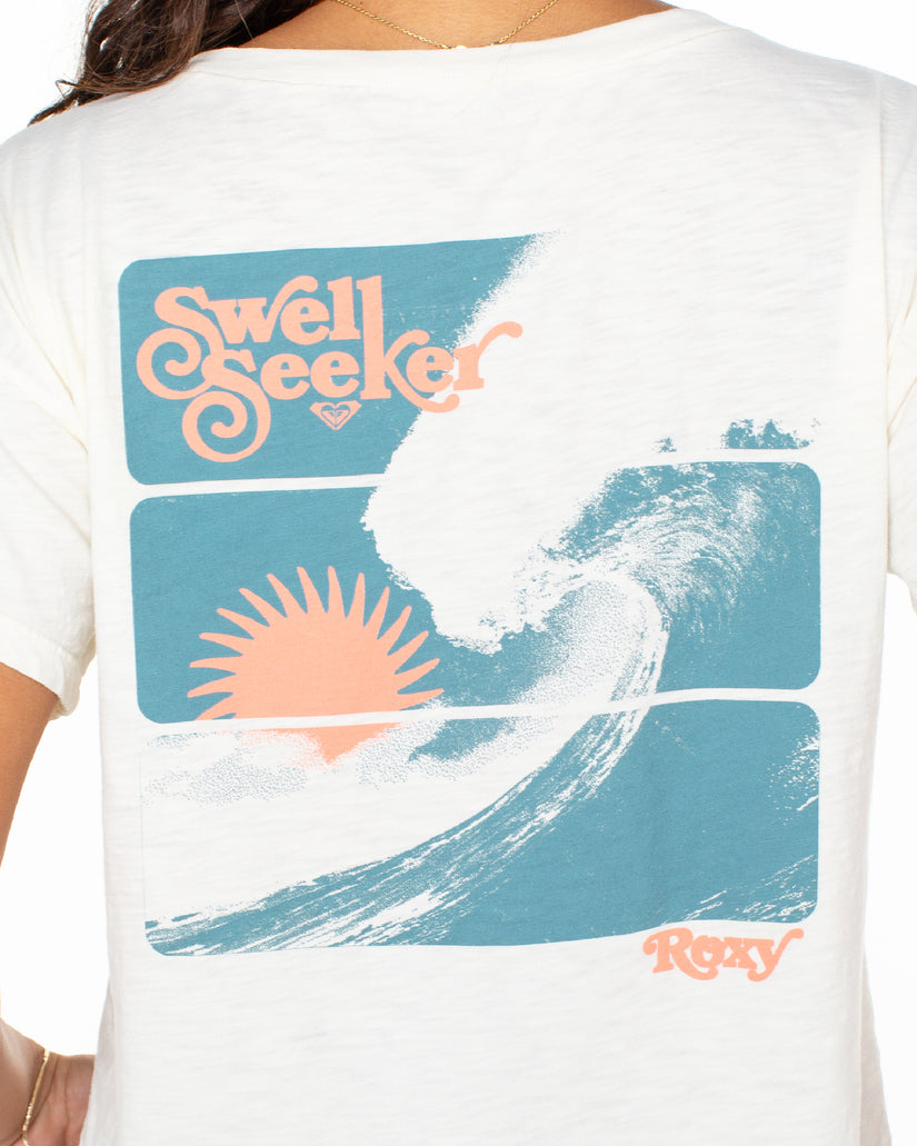 Women Roxy® Swell Seeker T-Shirt White | KNRS-41082
