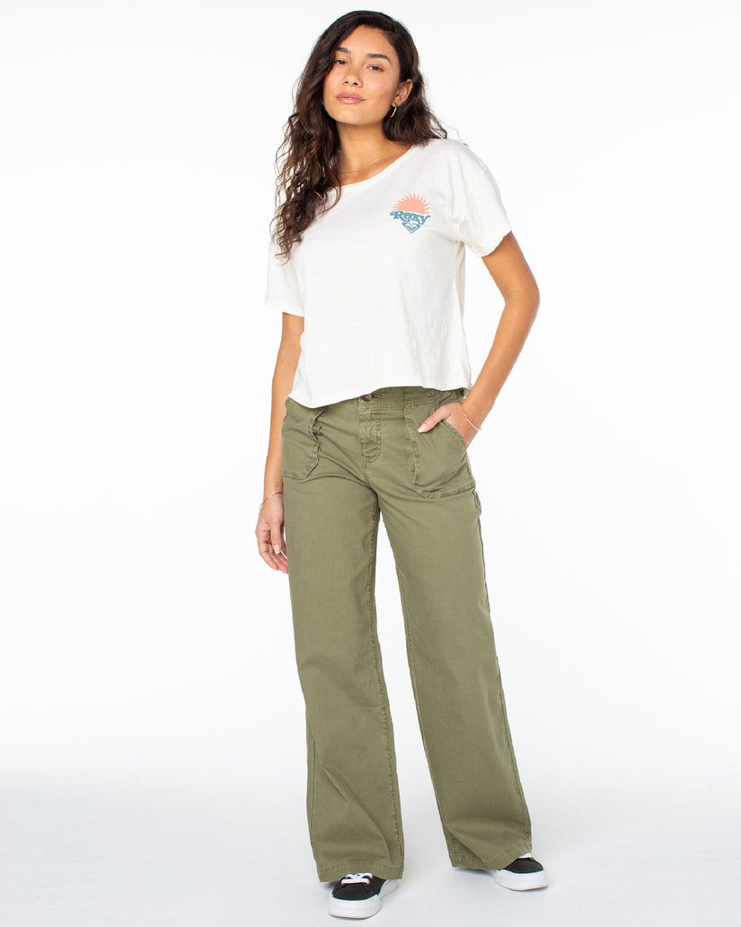 Women Roxy® Swell Seeker T-Shirt White | KNRS-41082