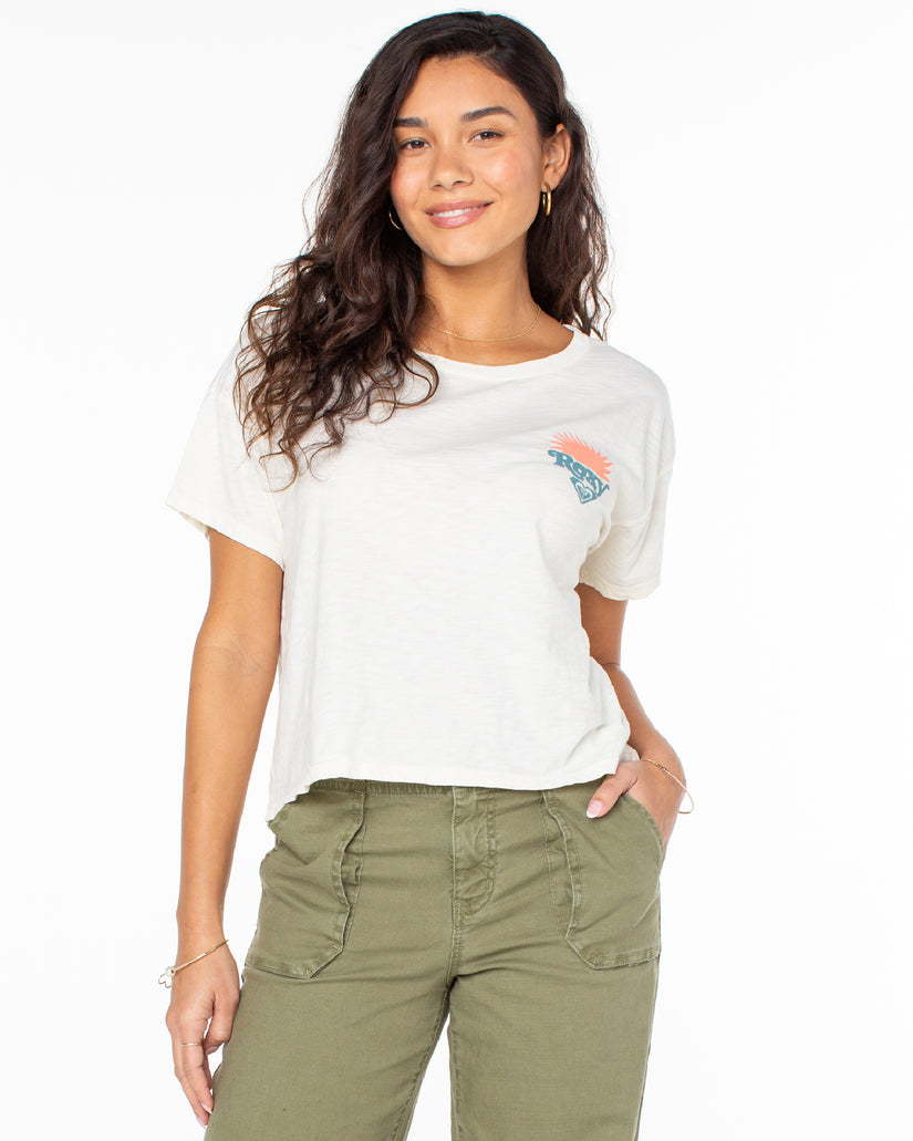 Women Roxy® Swell Seeker T-Shirt White | KNRS-41082
