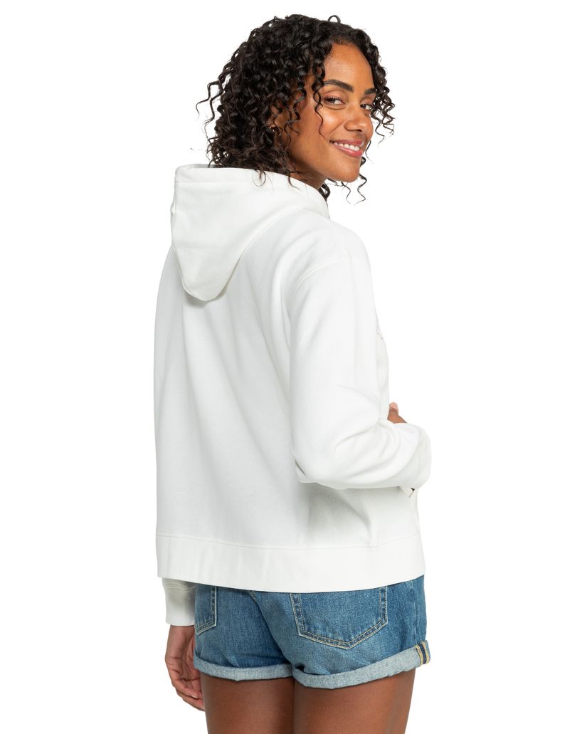 Women Roxy® Team Aloha Evening Hike Zip Hoodie White | AJCV-94613