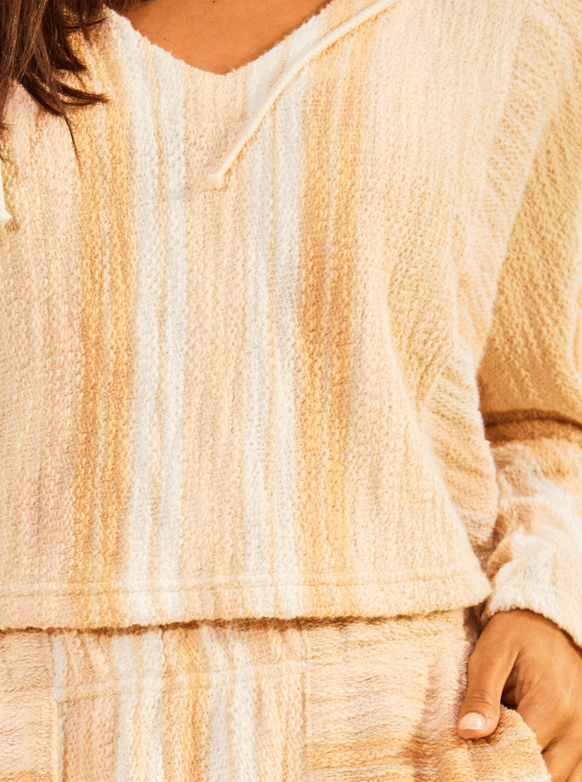 Women Roxy® Todos Santos Poncho Style Hoodie Stripes | JGLD-24063