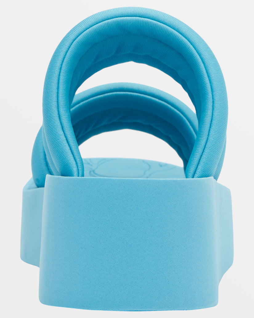 Women Roxy® Totally Tubular Slide Sandals Light Turquoise | EPSV-65749