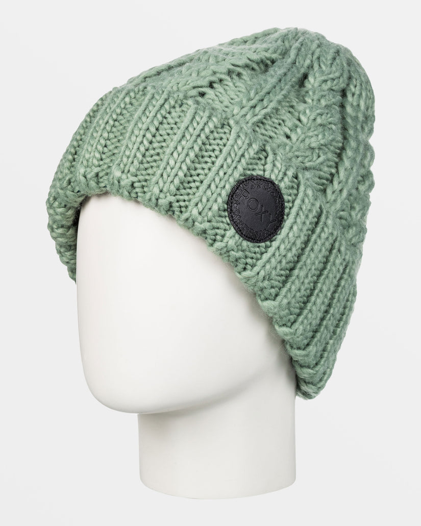 Women Roxy® Tram Cuff Beanie Green | MQOH-57683