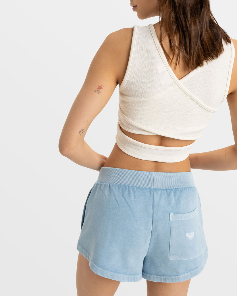 Women Roxy® True Radical Elastic Waist Shorts Blue | URZO-41607