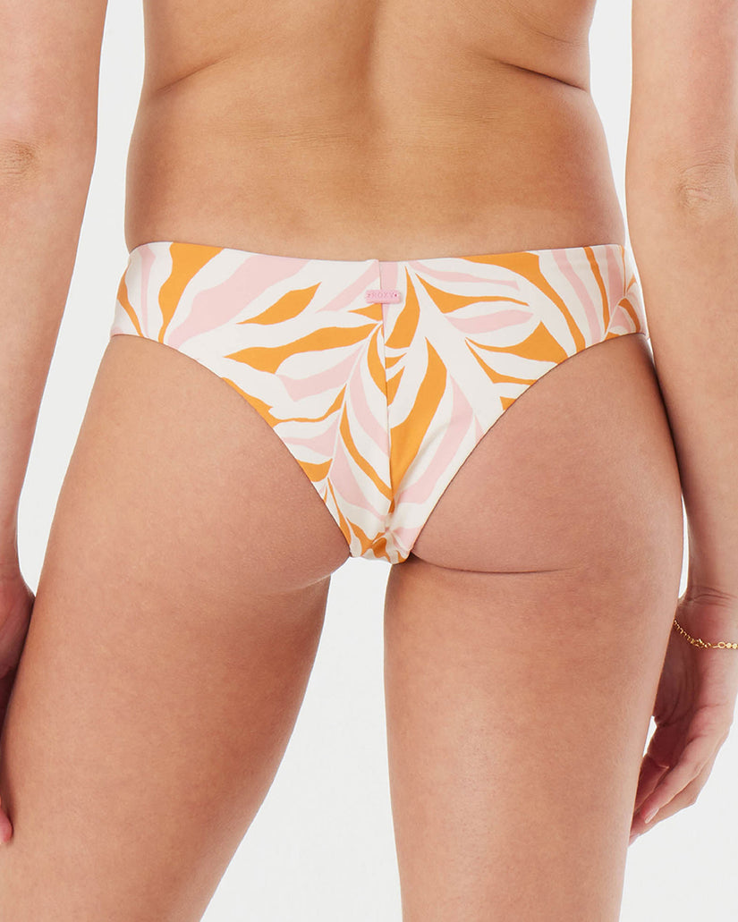 Women Roxy® V-Front High Leg Cheeky Bikini Bottoms Pink | JFDU-41209