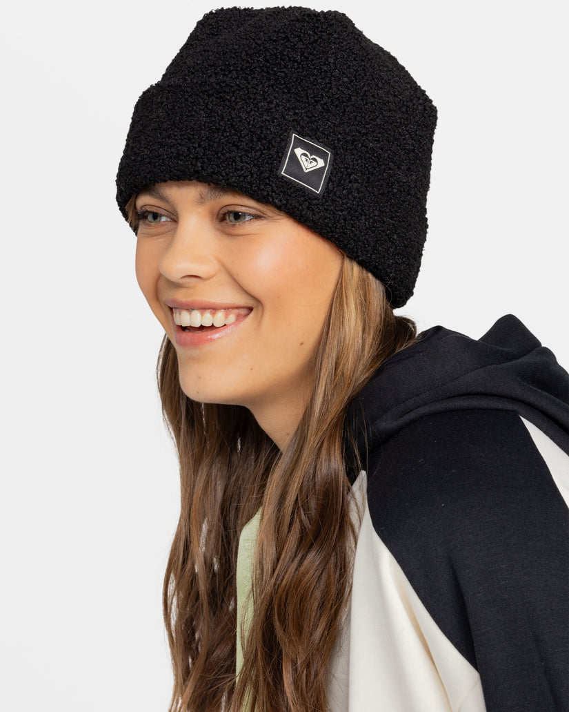Women Roxy® Valwood Cuff Beanie Black | VBPU-40891