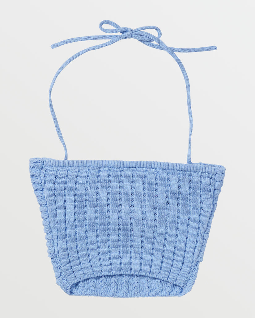 Women Roxy® Venice Knit Halter Tops Blue | MXFS-35012