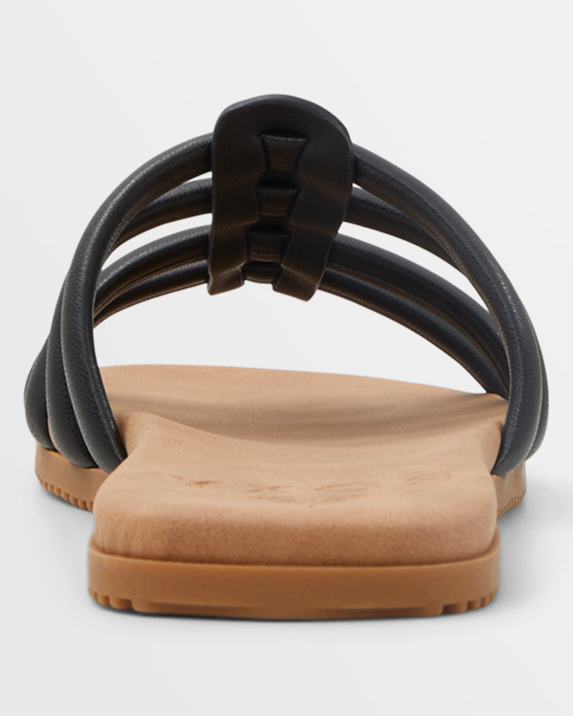 Women Roxy® Villa Daze Sandals Black | TBUM-49125