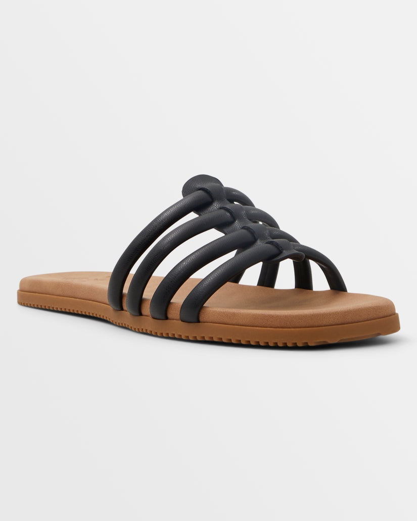 Women Roxy® Villa Daze Sandals Black | TBUM-49125