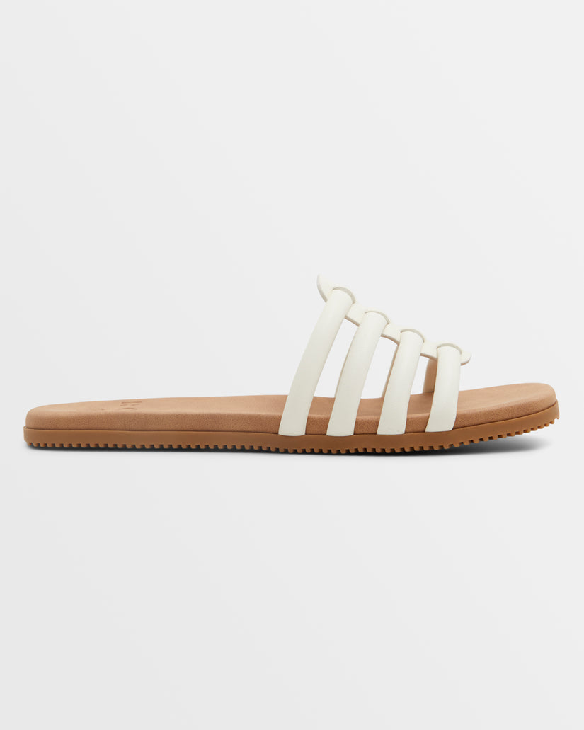 Women Roxy® Villa Daze Sandals White | ZGYL-89241