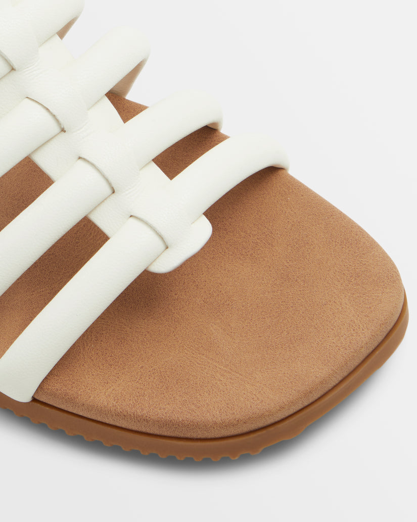 Women Roxy® Villa Daze Sandals White | ZGYL-89241