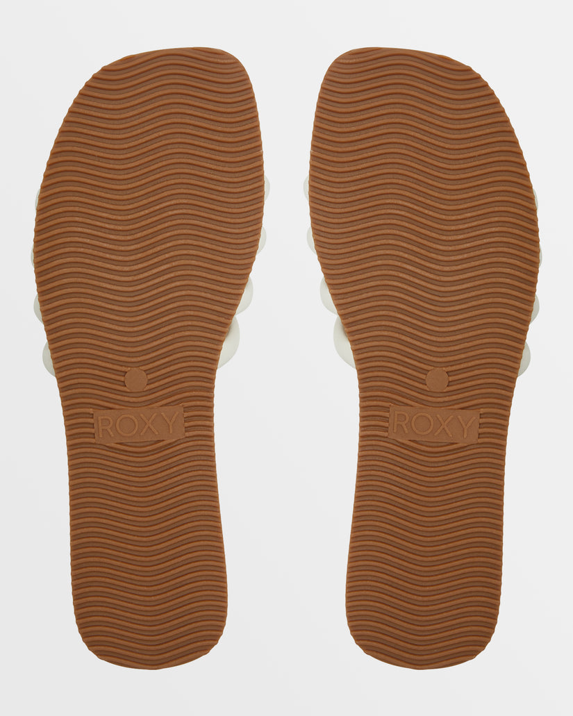 Women Roxy® Villa Daze Sandals White | ZGYL-89241