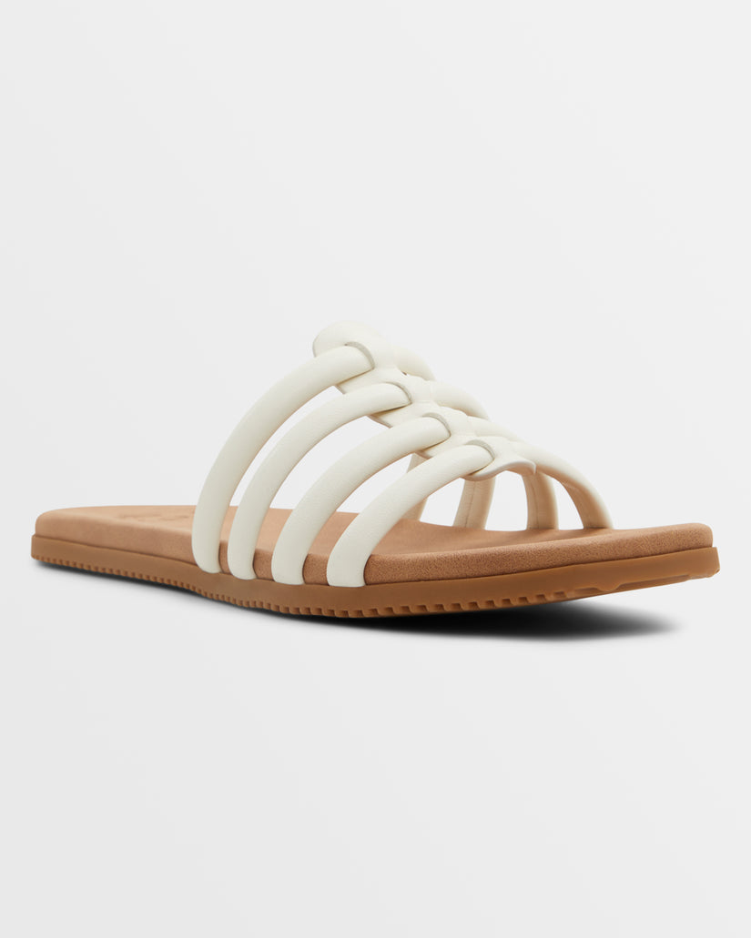 Women Roxy® Villa Daze Sandals White | ZGYL-89241