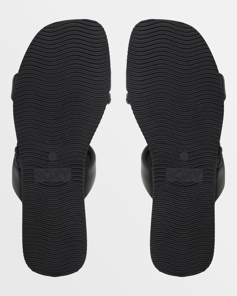 Women Roxy® Villa Vida Sandals Black | CRUF-09426