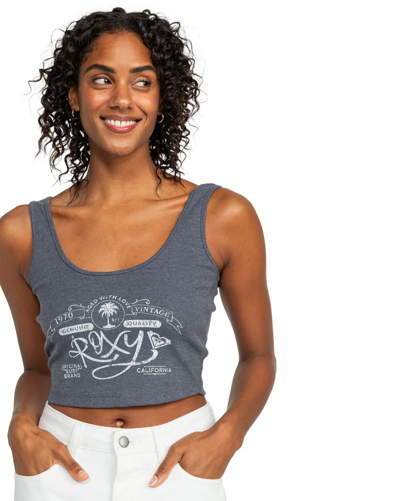 Women Roxy® Vintage Dive In Tank Top Indigo | LAVO-92417