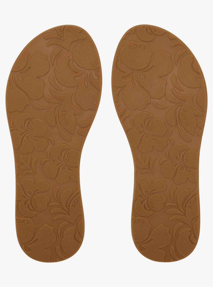 Women Roxy® Vista IV Flip Flops Brown | FKJR-91836
