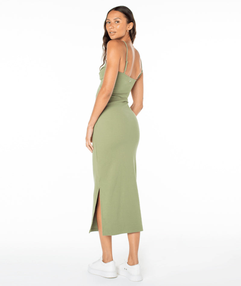 Women Roxy® Wavey Lady Midi Dress Green | XEYF-93857