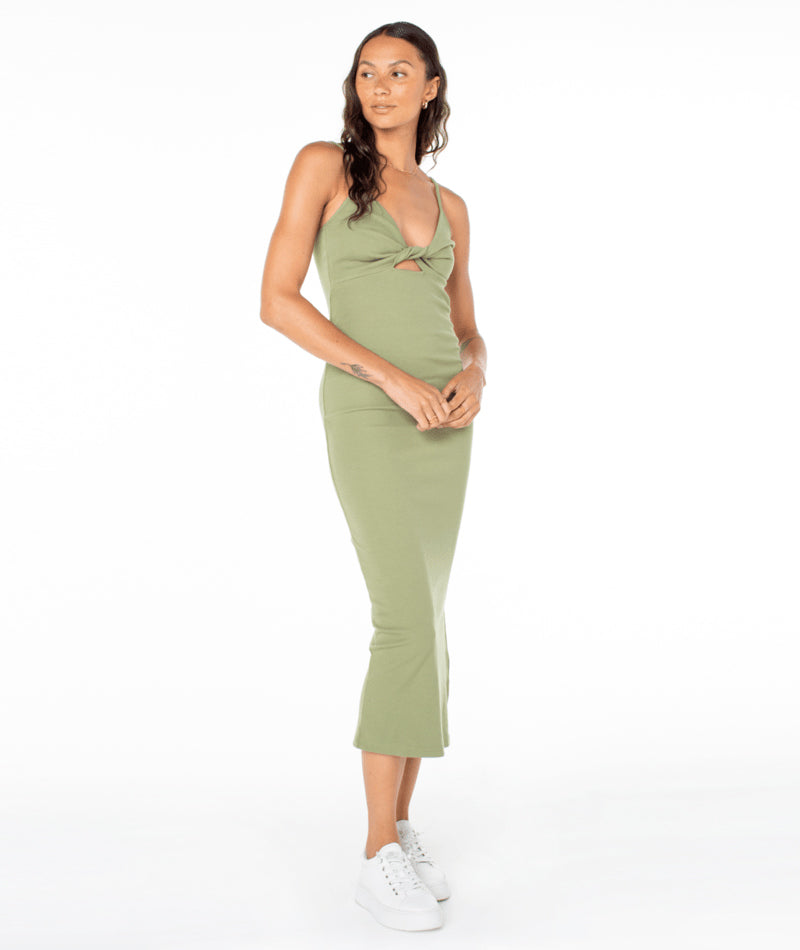 Women Roxy® Wavey Lady Midi Dress Green | XEYF-93857
