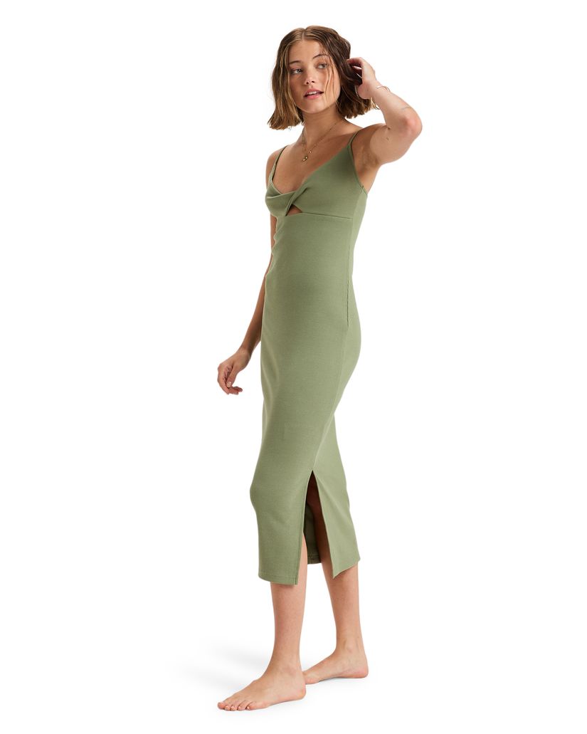Women Roxy® Wavey Lady Midi Dress Green | XEYF-93857