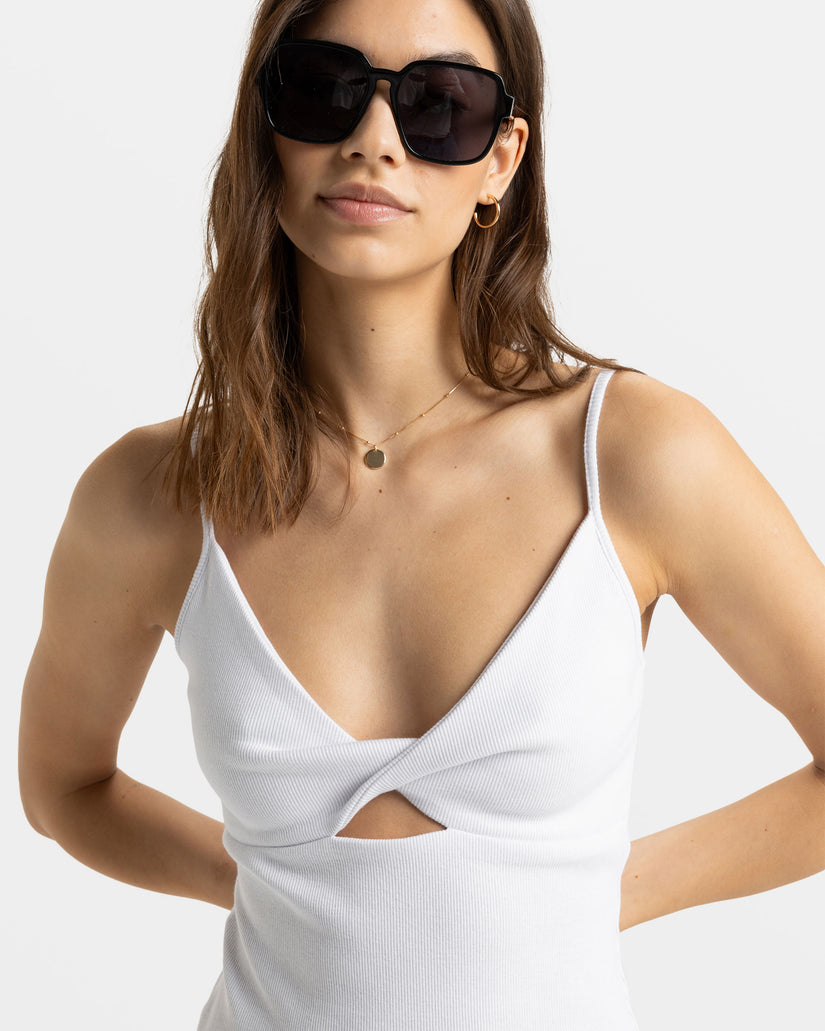 Women Roxy® Wavey Lady Midi Dress White | ANXW-57912