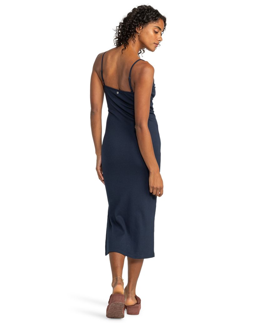 Women Roxy® Wavey Lady Midi Dress navy | VJBQ-03264