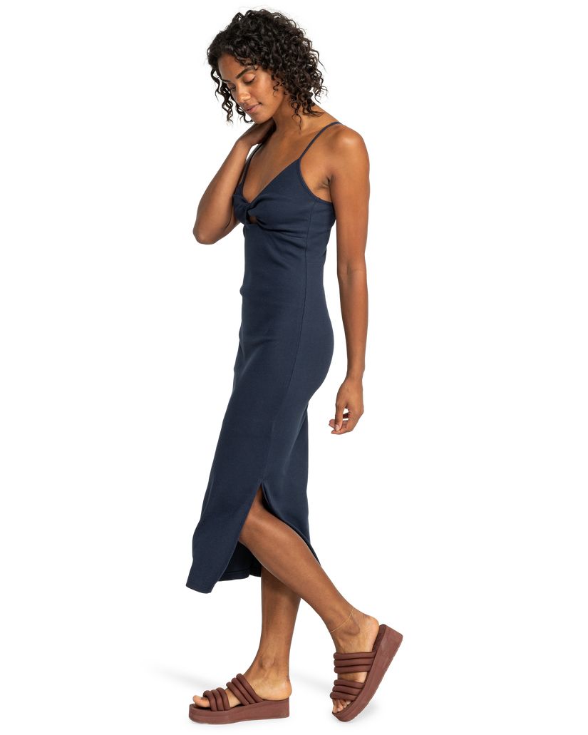 Women Roxy® Wavey Lady Midi Dress navy | VJBQ-03264