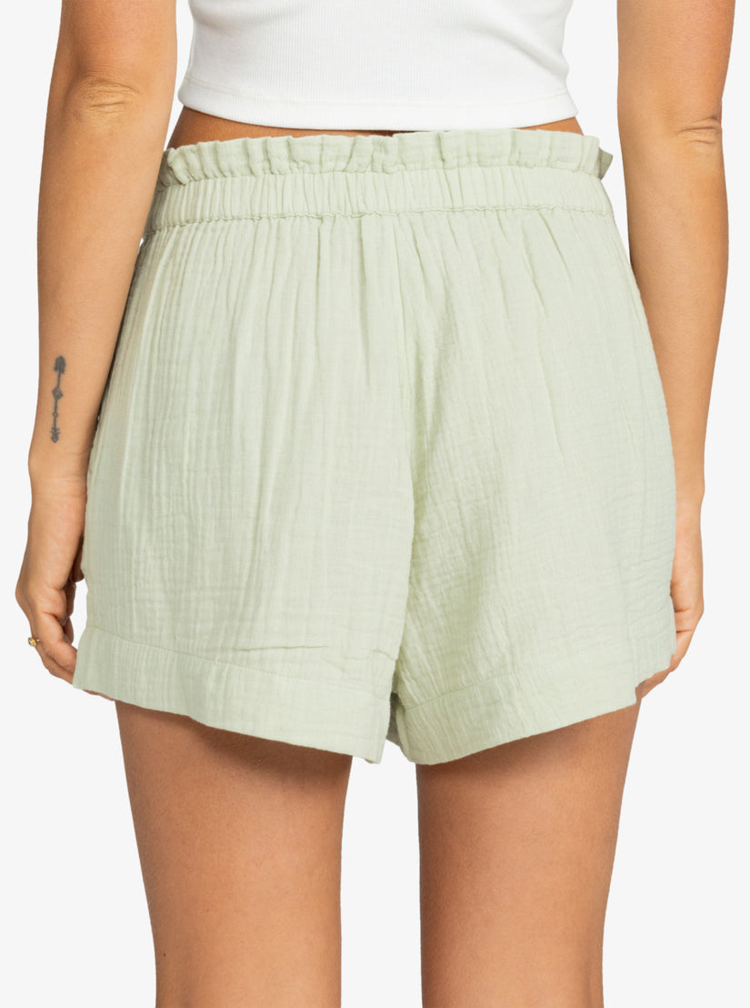 Women Roxy® What A Vibe Shorts Green | PUVO-14658