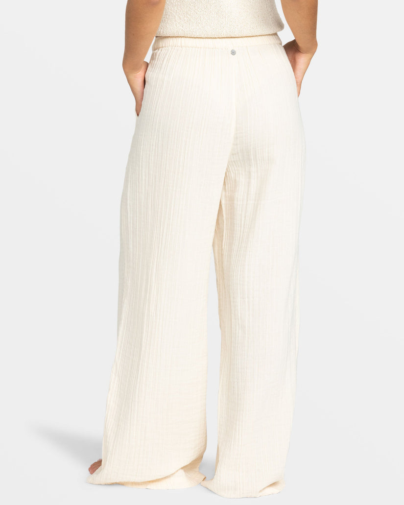 Women Roxy® What A Vibe Wide Leg Pants White | JPVX-58234