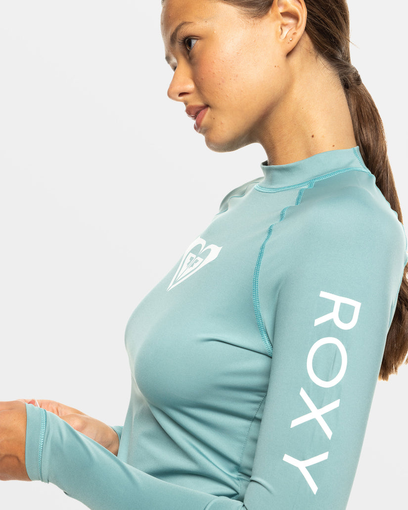 Women Roxy® Whole Hearted Long Sleeve UPF 50 Rashguards Blue | MJKI-21569