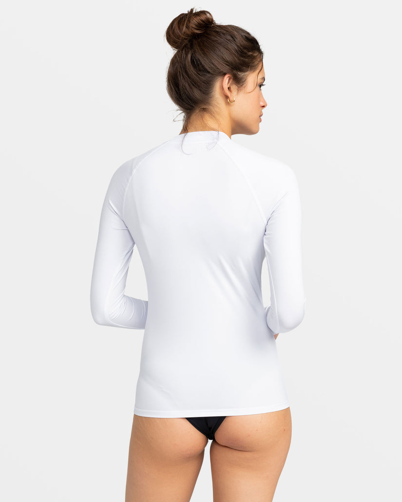 Women Roxy® Whole Hearted Long Sleeve UPF 50 Rashguards White | GTXV-58791