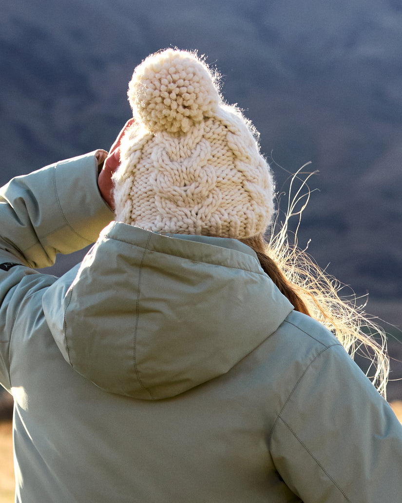 Women Roxy® Winter Chunky Beanie White | BNVP-85634