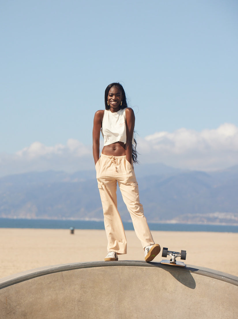 Women Roxy® x Grl Swirl Cropped Tops White | BHGP-03612