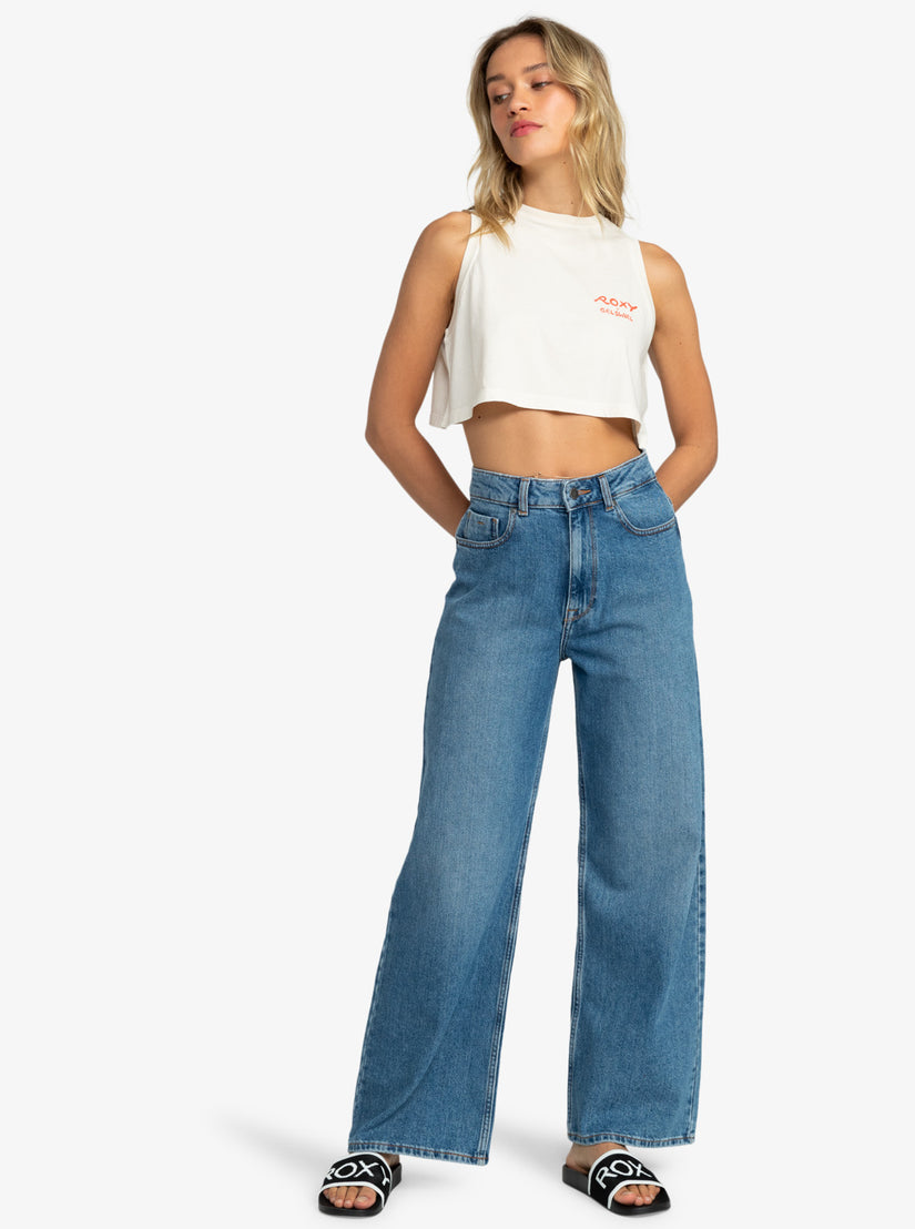 Women Roxy® x Grl Swirl Cropped Tops White | BHGP-03612